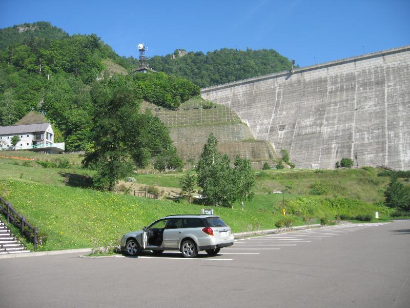 定山渓ダム駐車場：駐車場