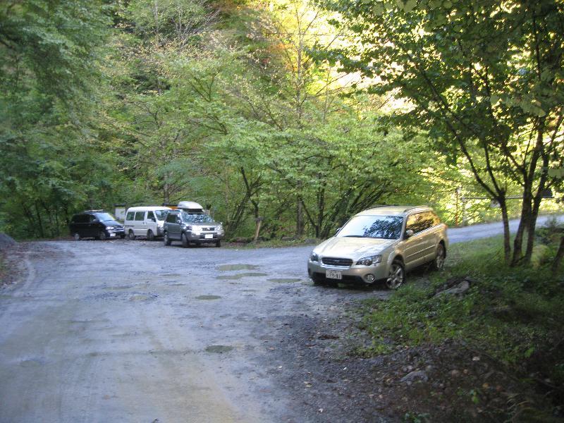 天祖山登山口駐車場の写真